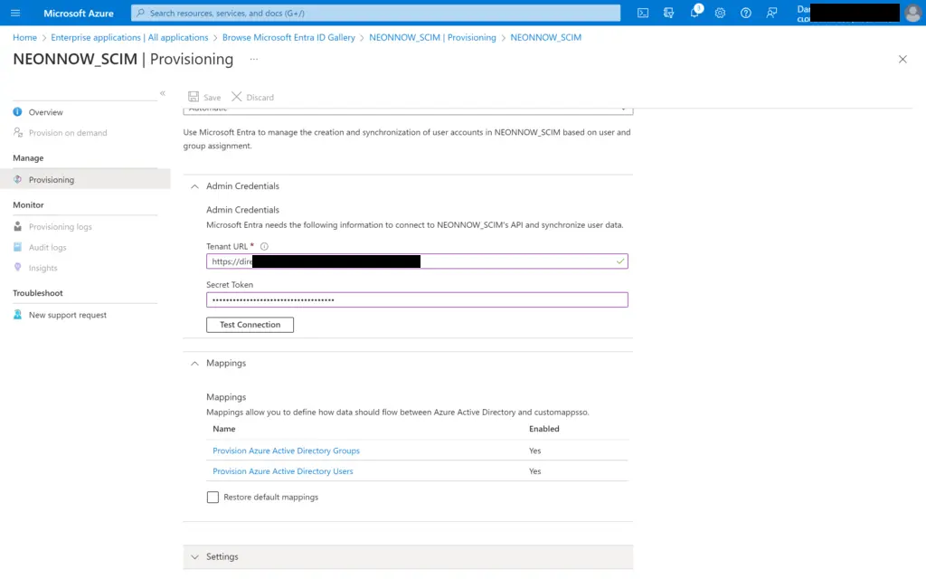 Azure app mappings expanded